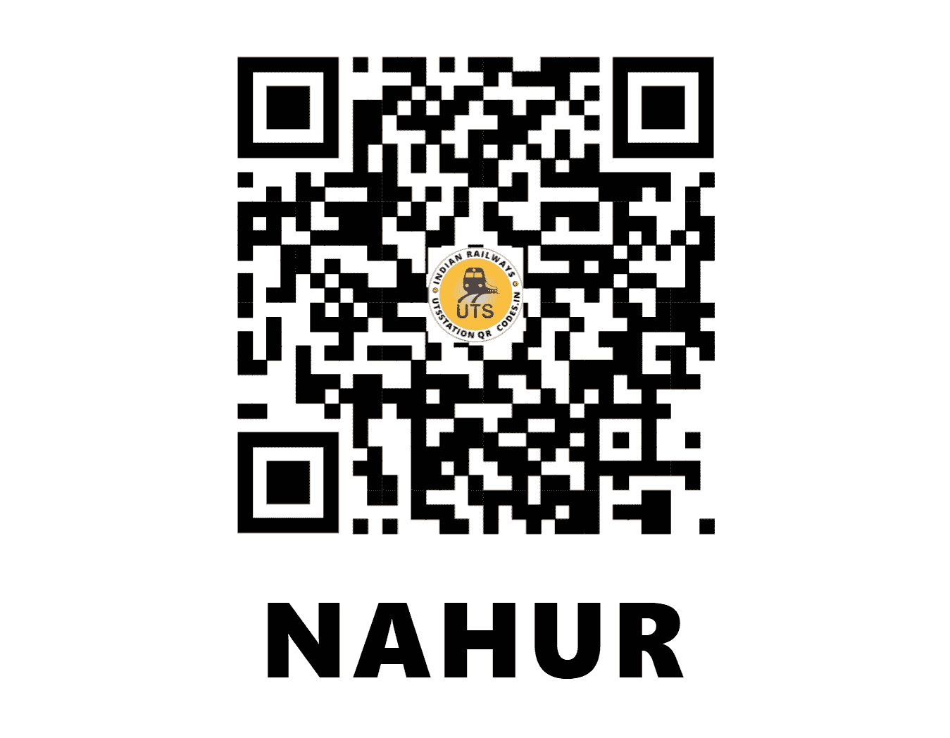 UTS QR Code for NAHUR - NHU - CR (MAHARASHTRA)