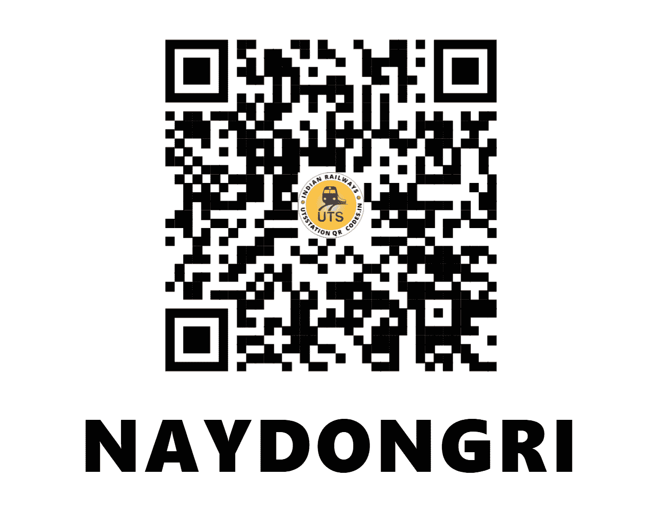 UTS QR Code for NAYDONGRI - NI - CR (MAHARASHTRA)