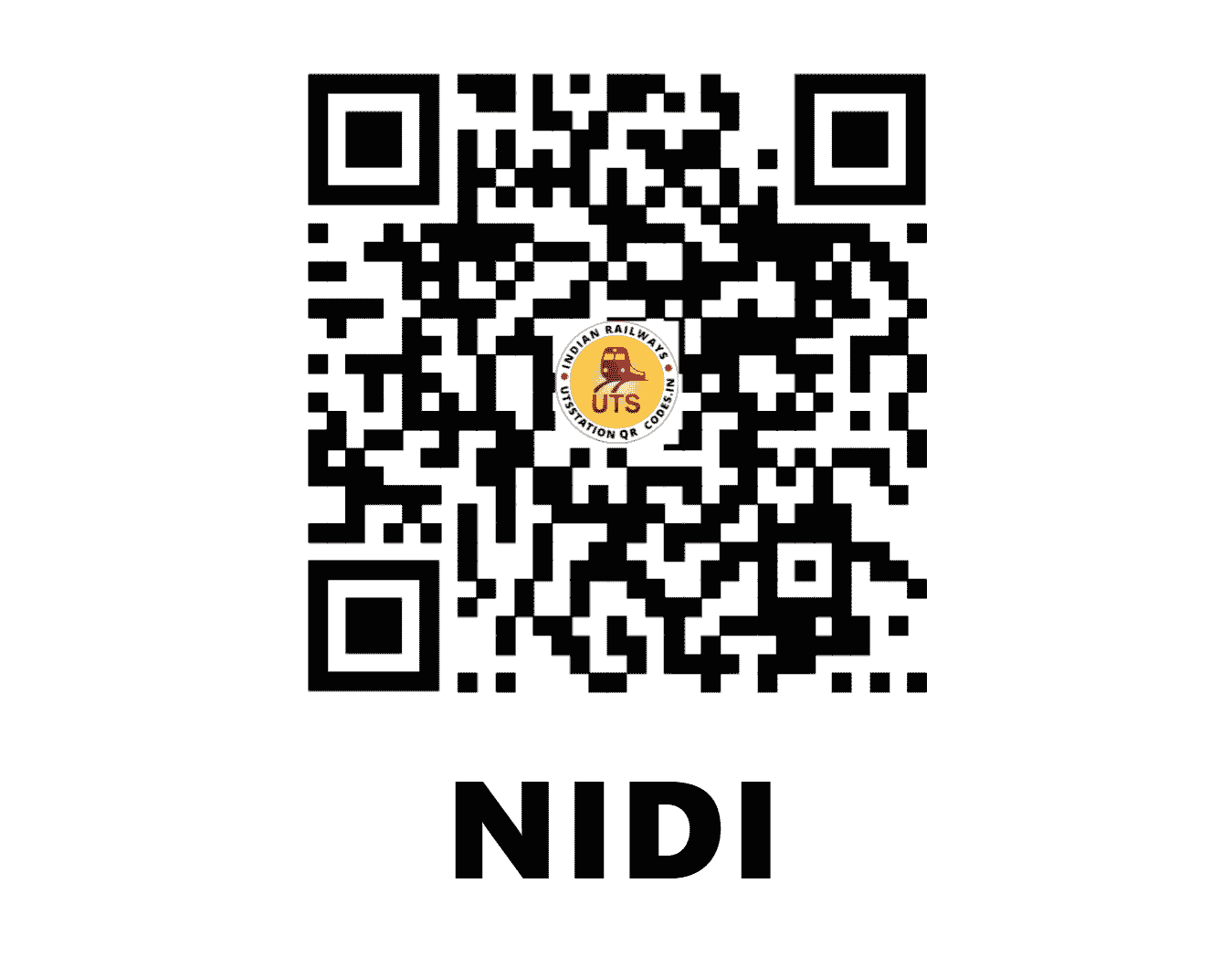 UTS QR Code for NIDI - NIDI - CR (MAHARASHTRA)