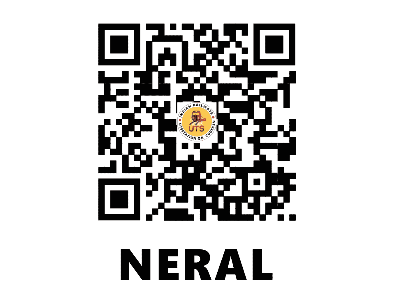 UTS QR Code for NERAL - NRL - CR (MAHARASHTRA)