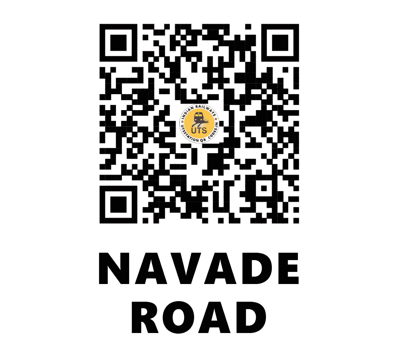 UTS QR Code for NAVADE ROAD - NVRD - CR (MAHARASHTRA)