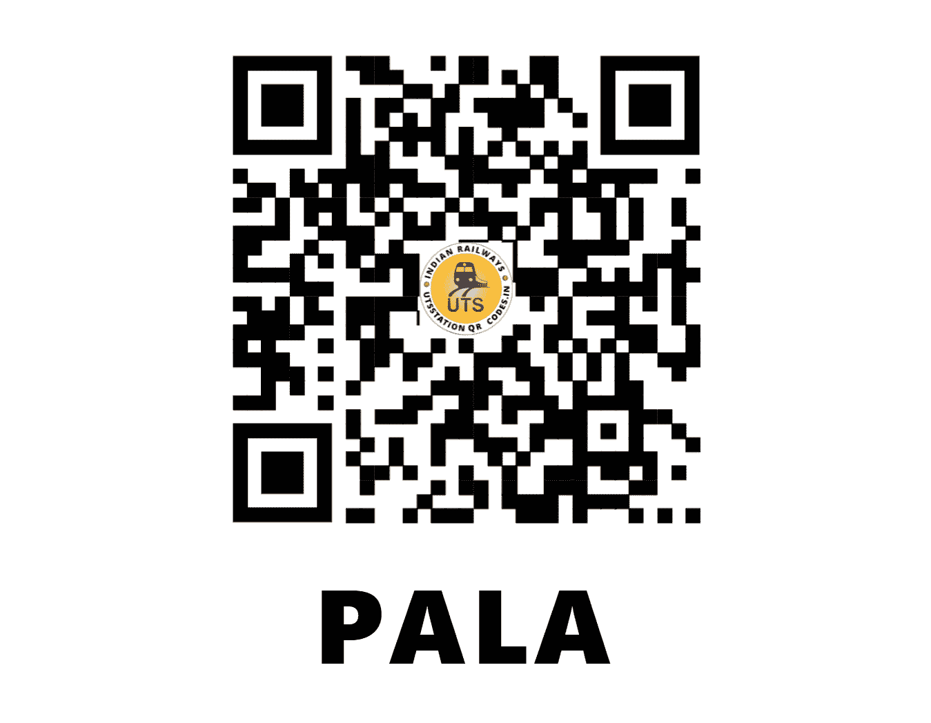 UTS QR Code for PALA - PAAL - CR (MAHARASHTRA)
