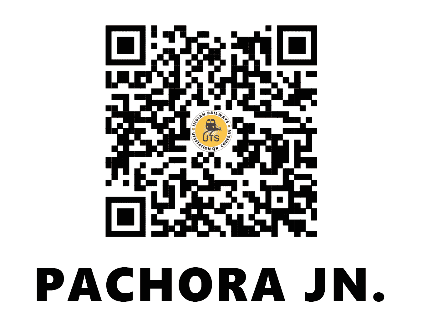 UTS QR Code for PACHORA JN. - PC - CR (MAHARASHTRA)