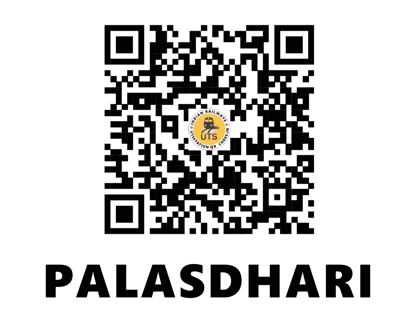 UTS QR Code for PALASDHARI - PDI - CR (MAHARASHTRA)