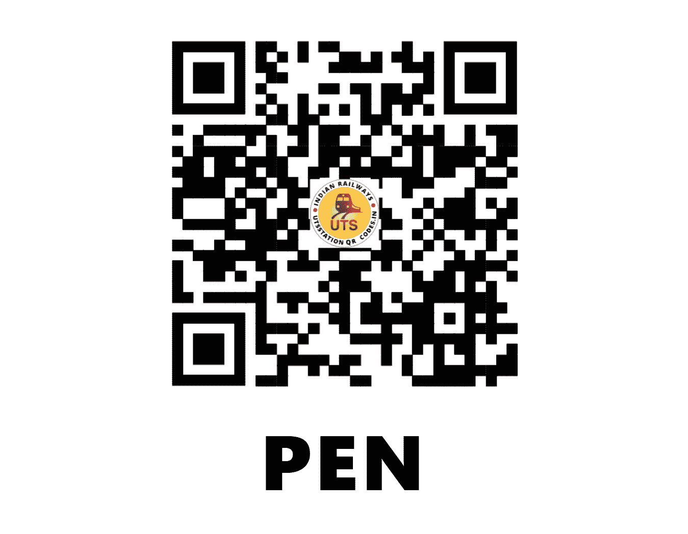 UTS QR Code for PEN - PEN - CR (MAHARASHTRA)