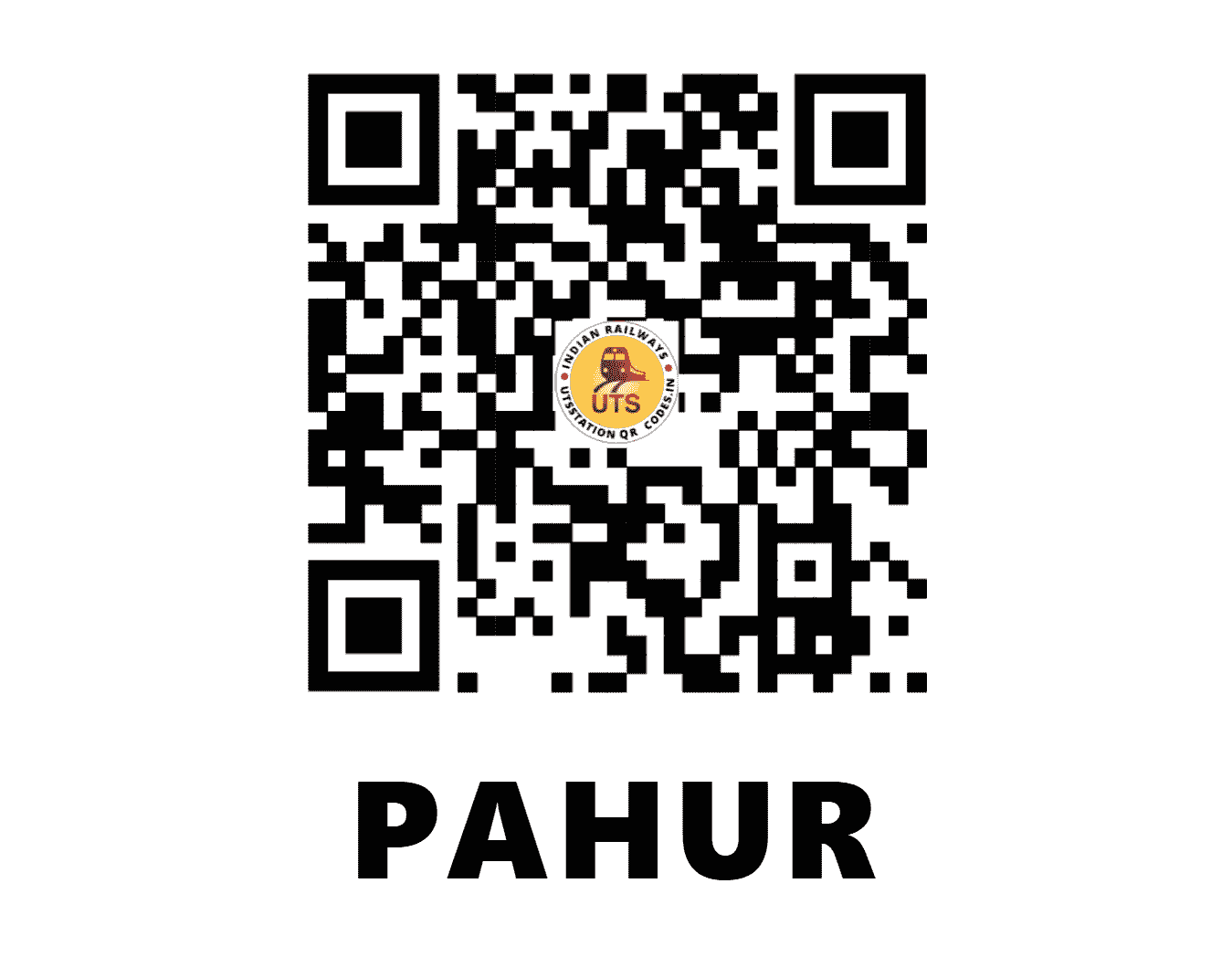UTS QR Code for PAHUR - PHU - CR (MAHARASHTRA)