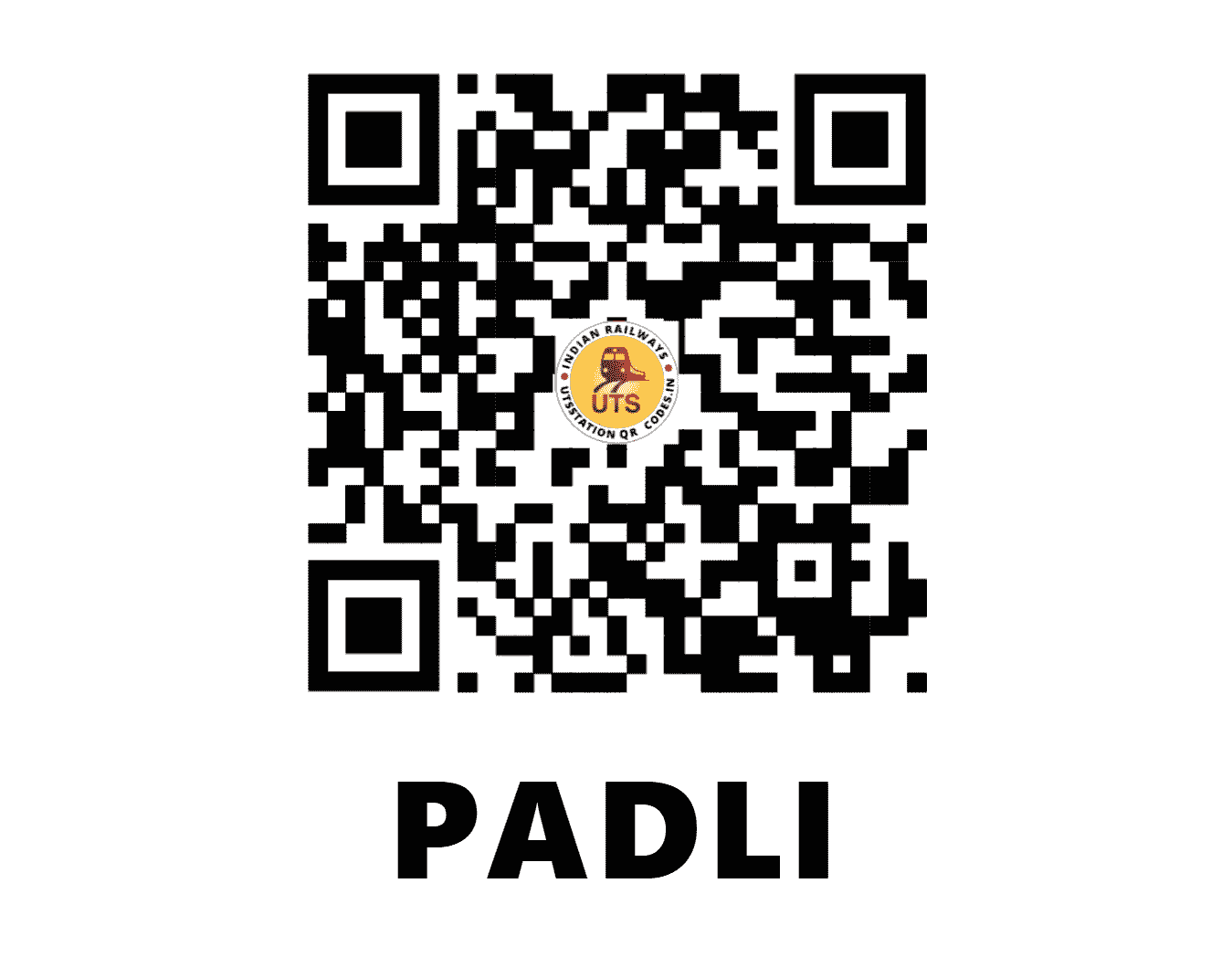 UTS QR Code for PADLI - PI - CR (MAHARASHTRA)