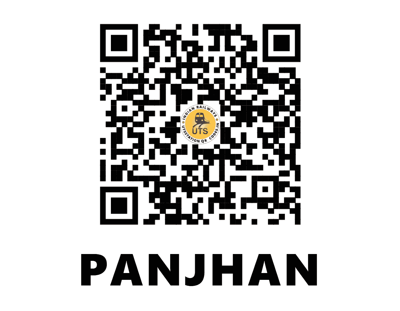 UTS QR Code for PANJHAN - PJN - CR (MAHARASHTRA)
