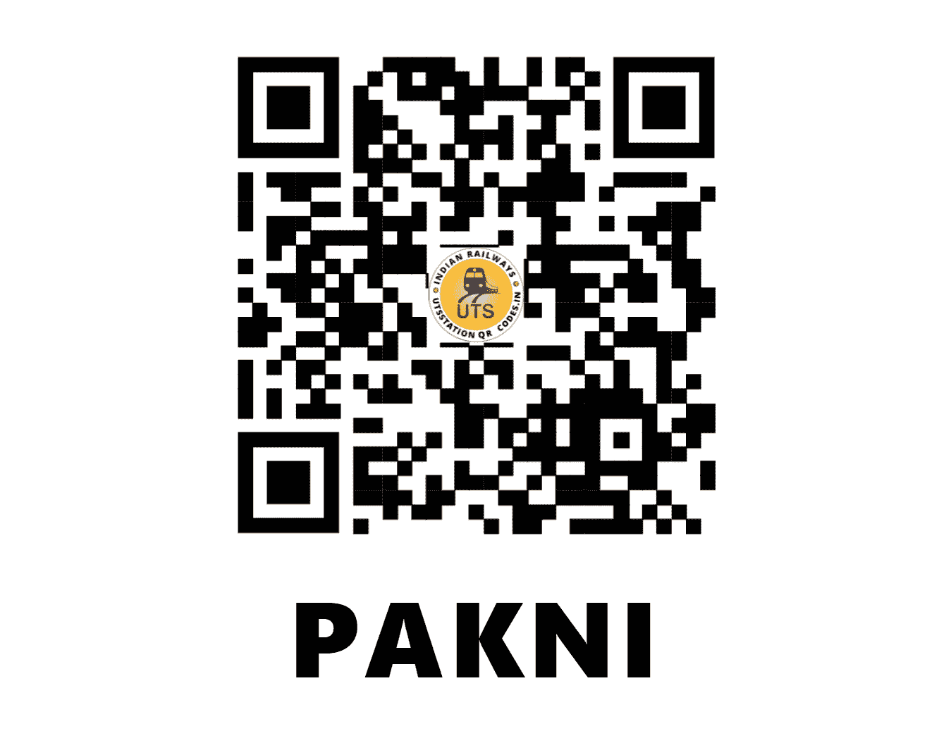 UTS QR Code for PAKNI - PK - CR (MAHARASHTRA)