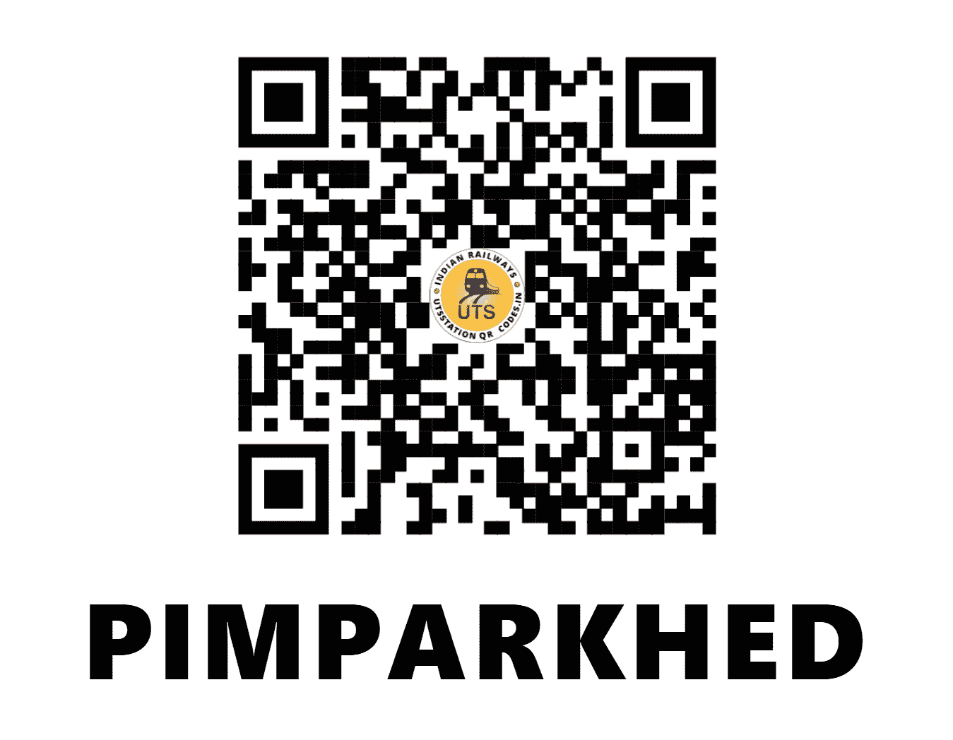 UTS QR Code for PIMPARKHED - PKE - CR (MAHARASHTRA)