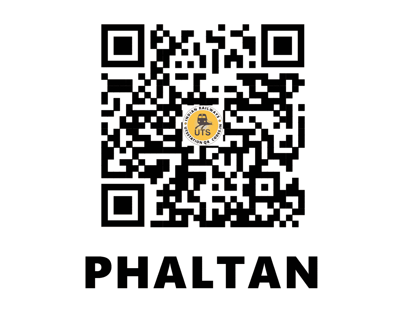 UTS QR Code for PHALTAN - PLLD - CR (MAHARASHTRA)