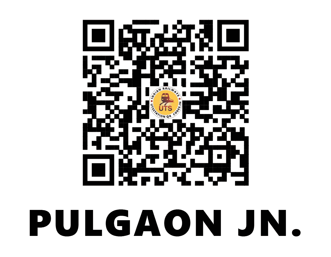 UTS QR Code for PULGAON JN. - PLO - CR (MAHARASHTRA)