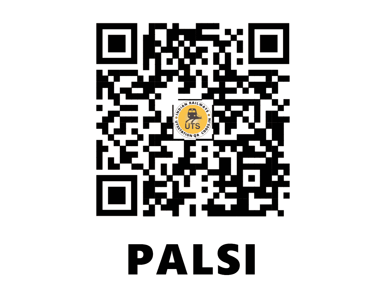 UTS QR Code for PALSI - PLV - CR (MAHARASHTRA)