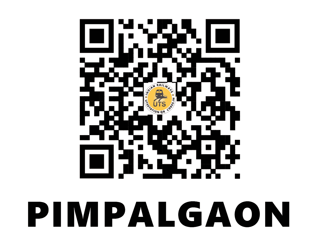 UTS QR Code for PIMPALGAON - PMGN - CR (MAHARASHTRA)