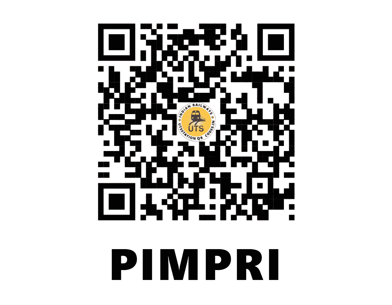 UTS QR Code for PIMPRI - PMP - CR (MAHARASHTRA)