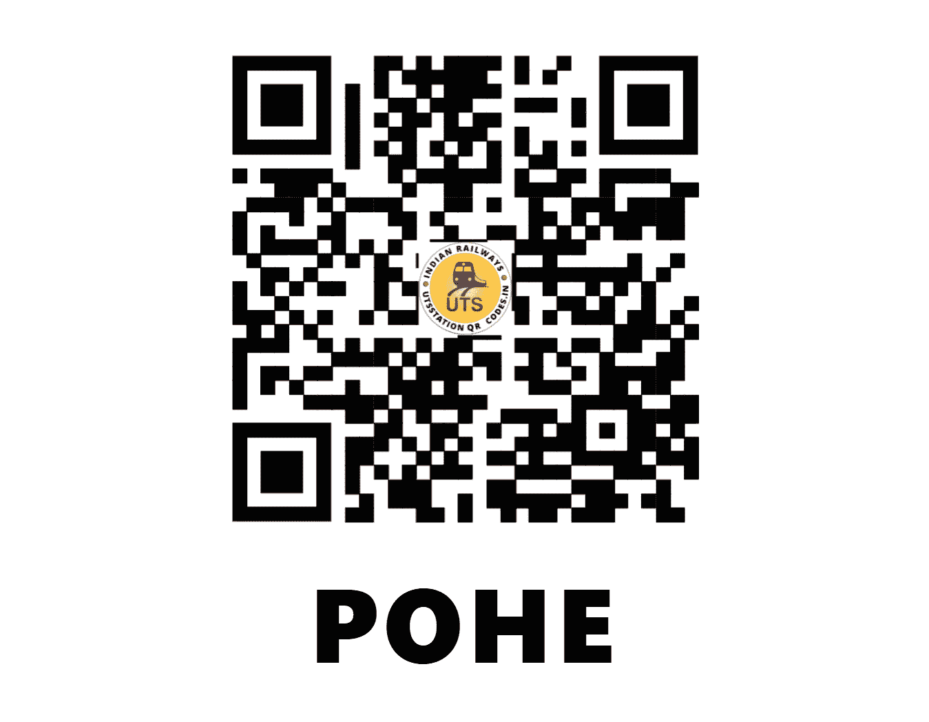 UTS QR Code for POHE - POHE - CR (MAHARASHTRA)