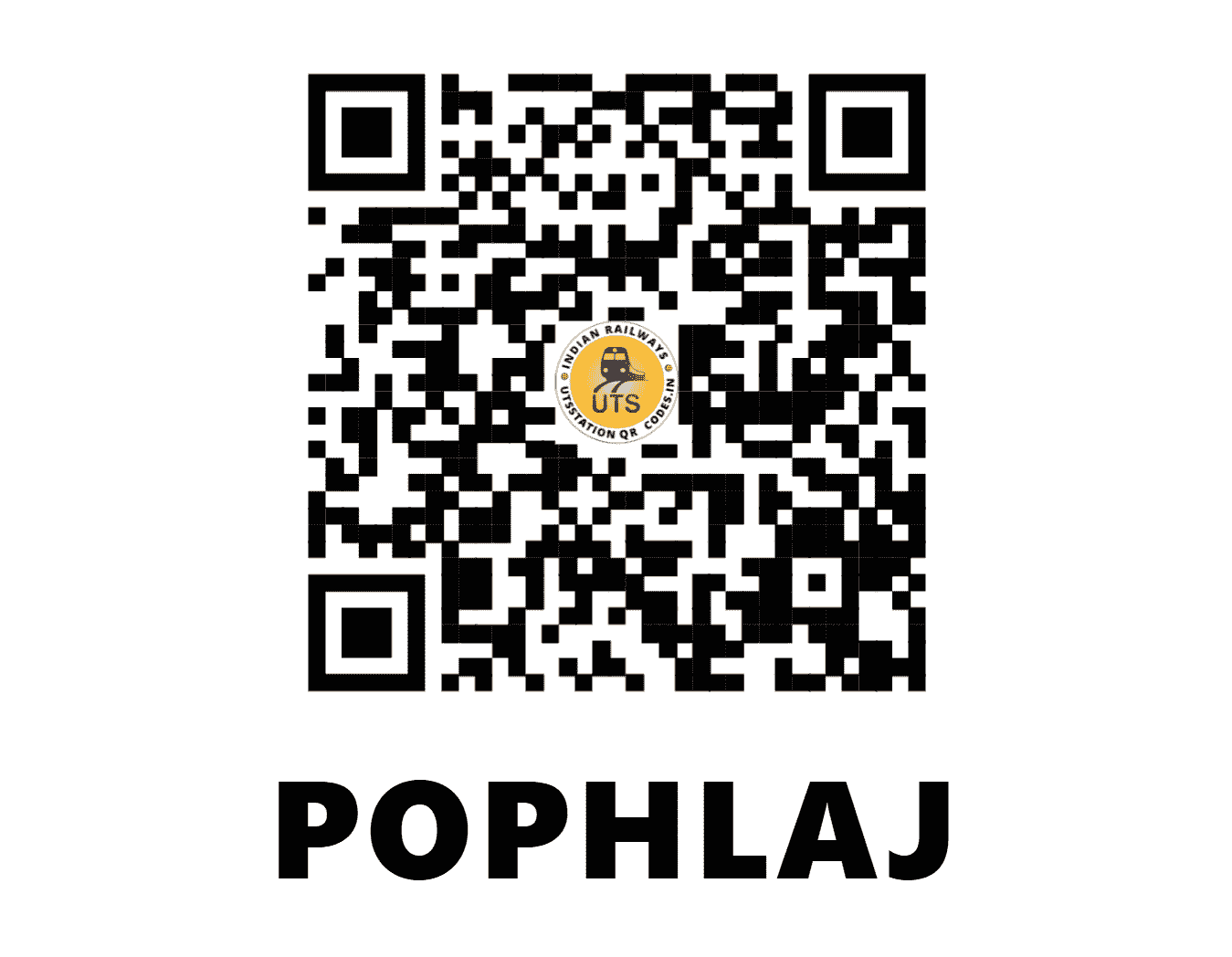 UTS QR Code for POPHLAJ - PPJ - CR (MAHARASHTRA)