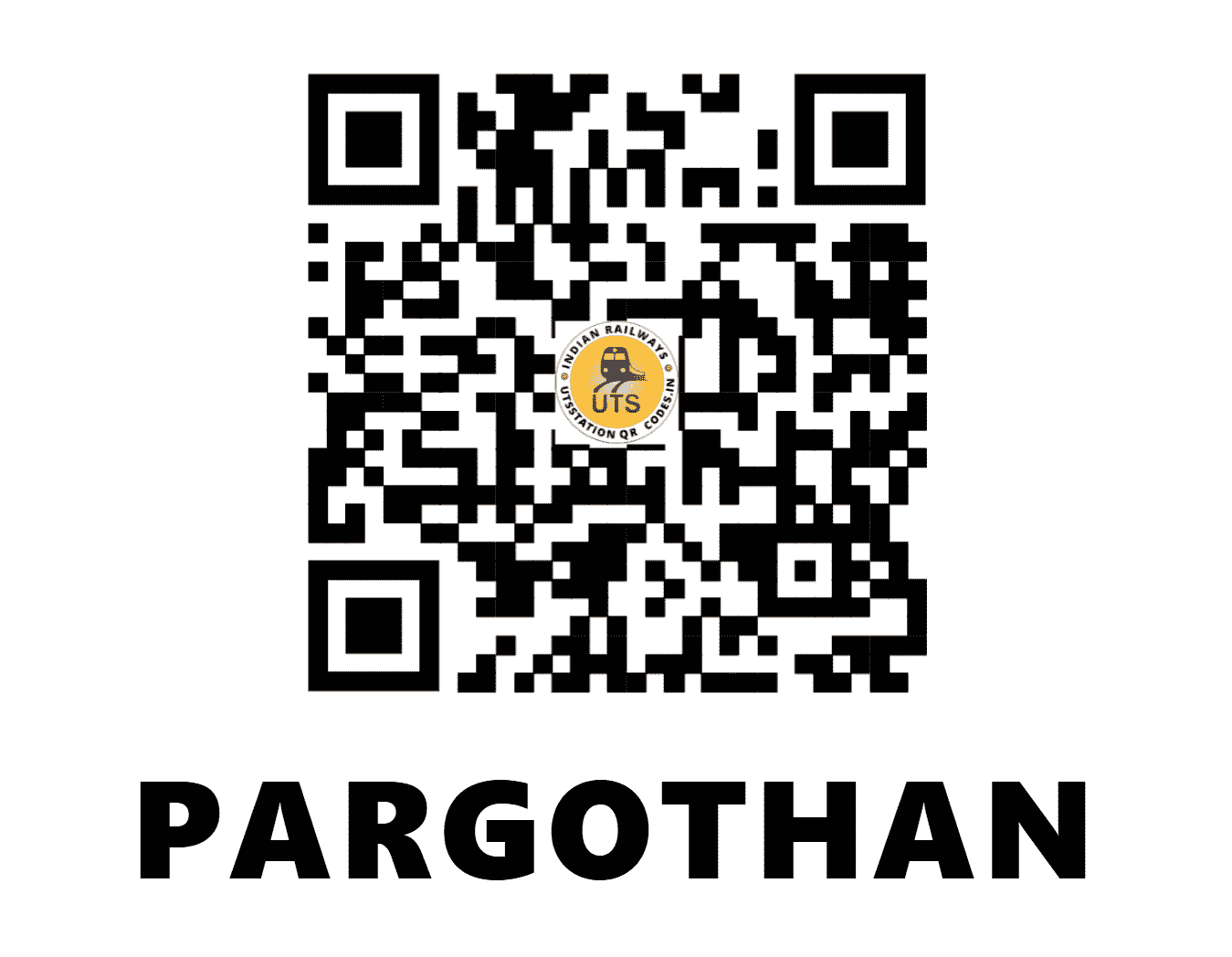 UTS QR Code for PARGOTHAN - PRGT - CR (MAHARASHTRA)