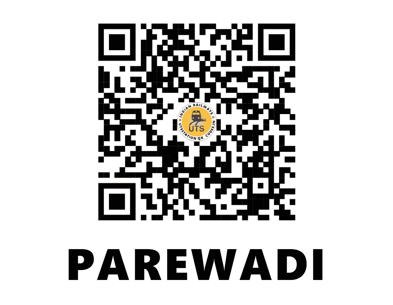 UTS QR Code for PAREWADI - PRWD - CR (MAHARASHTRA)