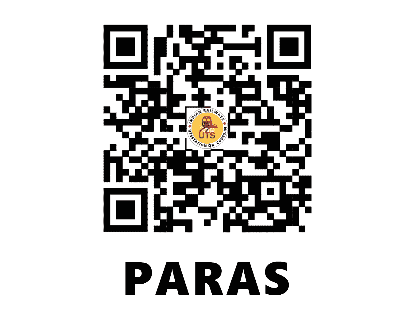 UTS QR Code for PARAS - PS - CR (MAHARASHTRA)