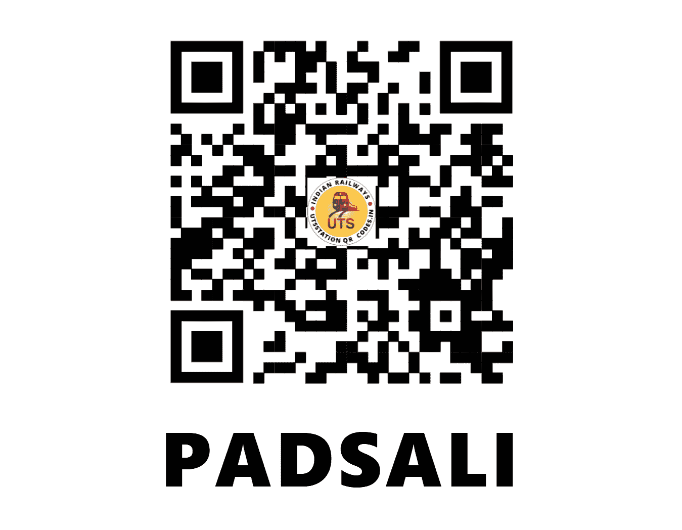 UTS QR Code for PADSALI - PSS - CR (MAHARASHTRA)