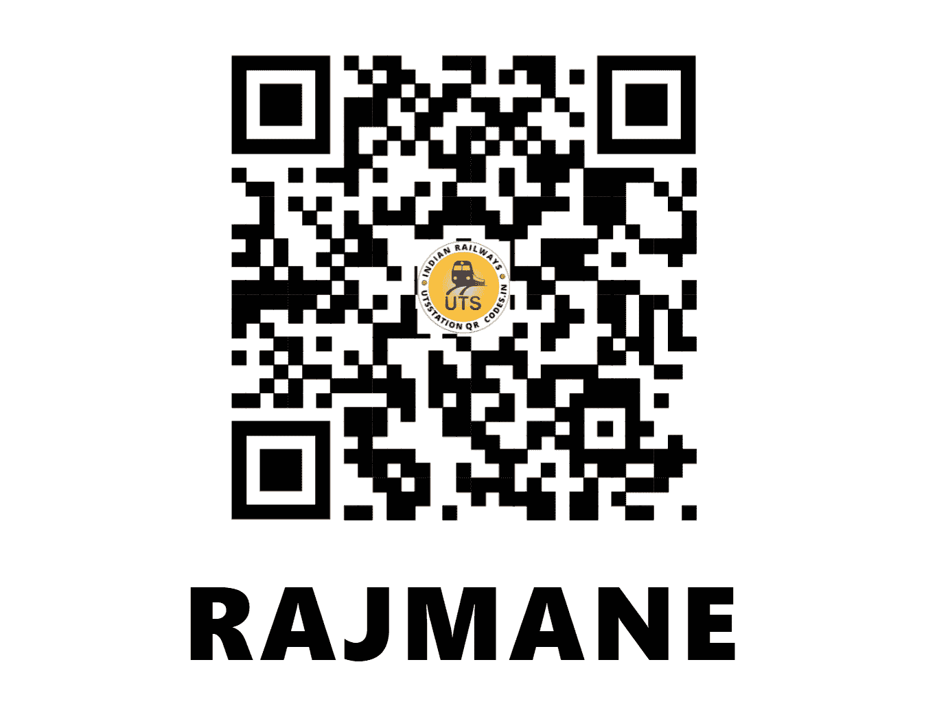 UTS QR Code for RAJMANE - RM - CR (MAHARASHTRA)