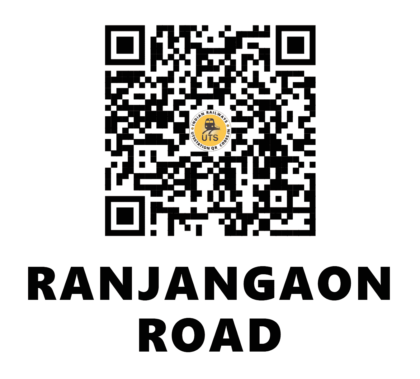 UTS QR Code for RANJANGAON ROAD - RNJD - CR (MAHARASHTRA)