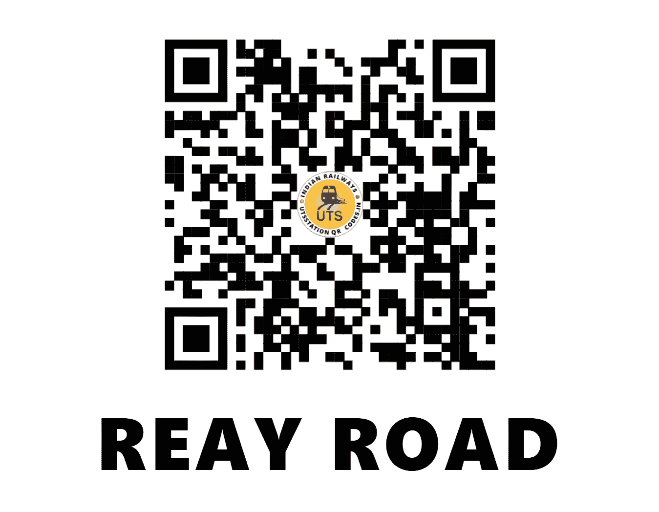 UTS QR Code for REAY ROAD - RRD - CR (MAHARASHTRA)