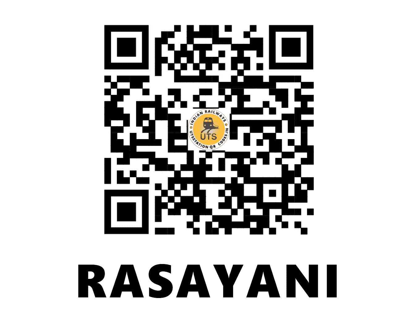 UTS QR Code for RASAYANI - RSYI - CR (MAHARASHTRA)