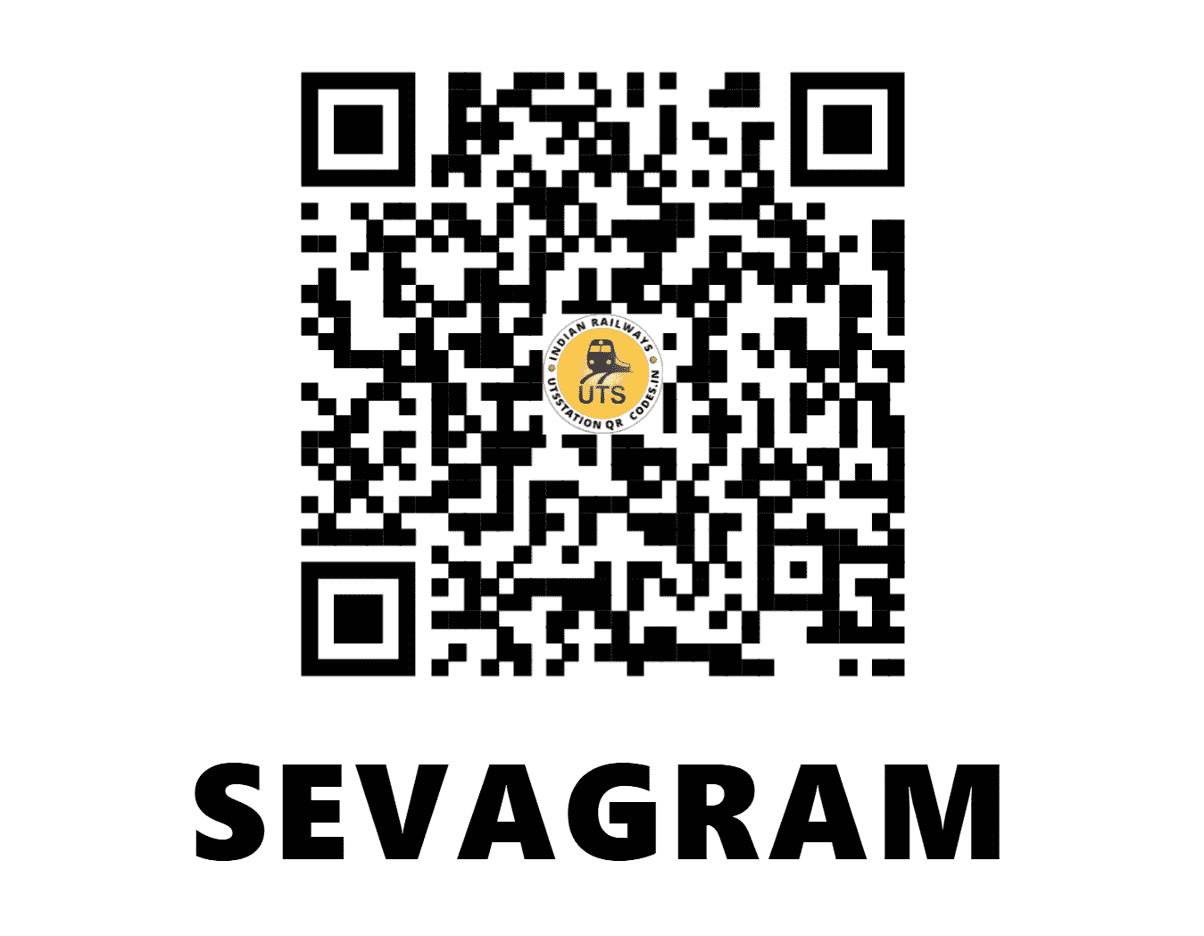 UTS QR Code for SEVAGRAM - SEGM - CR (MAHARASHTRA)