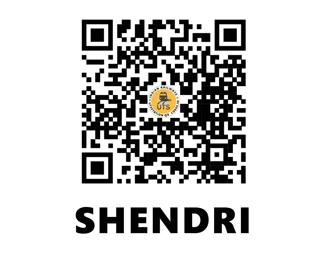 UTS QR Code for SHENDRI - SEI - CR (MAHARASHTRA)