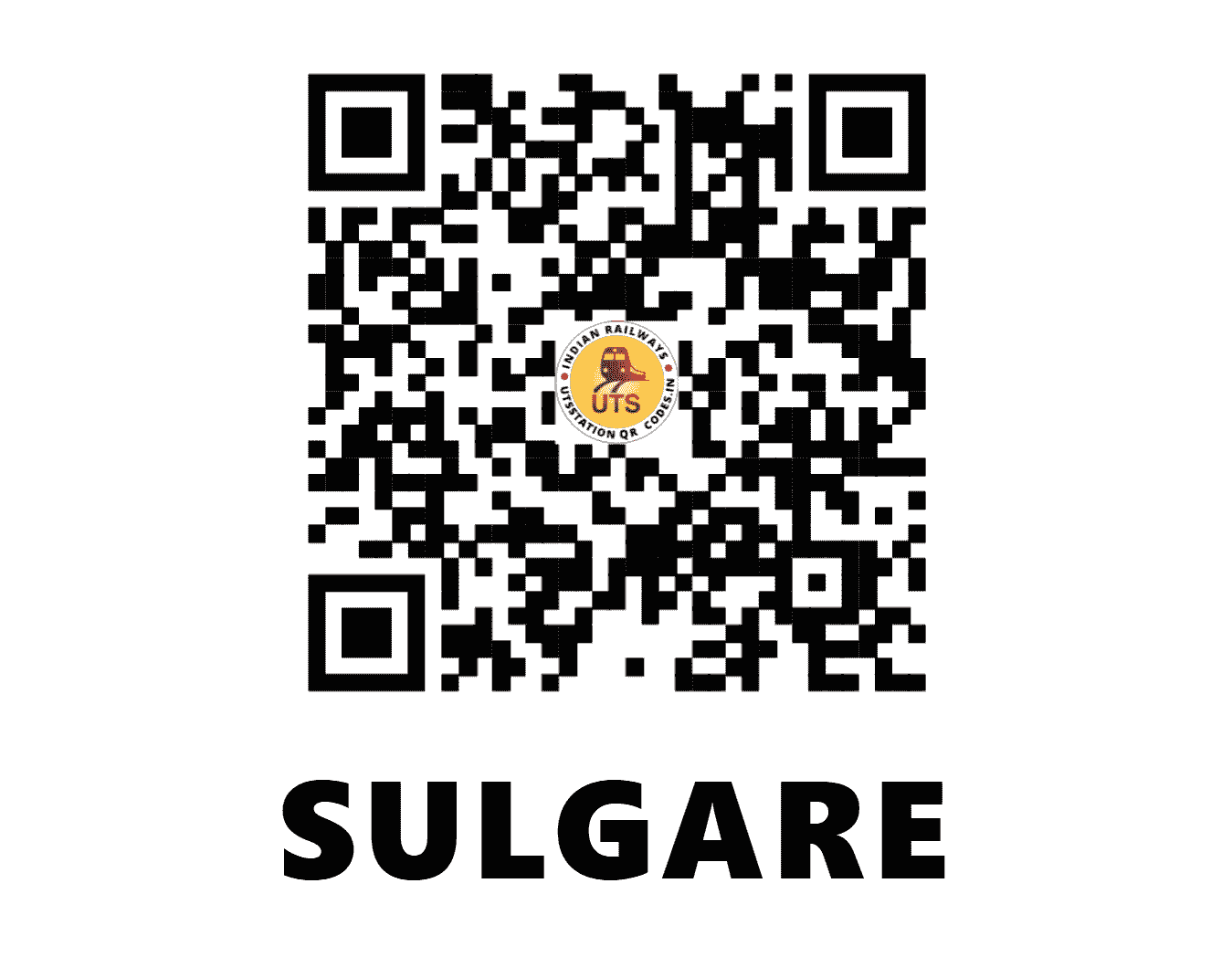 UTS QR Code for SULGARE - SGRE - CR (MAHARASHTRA)