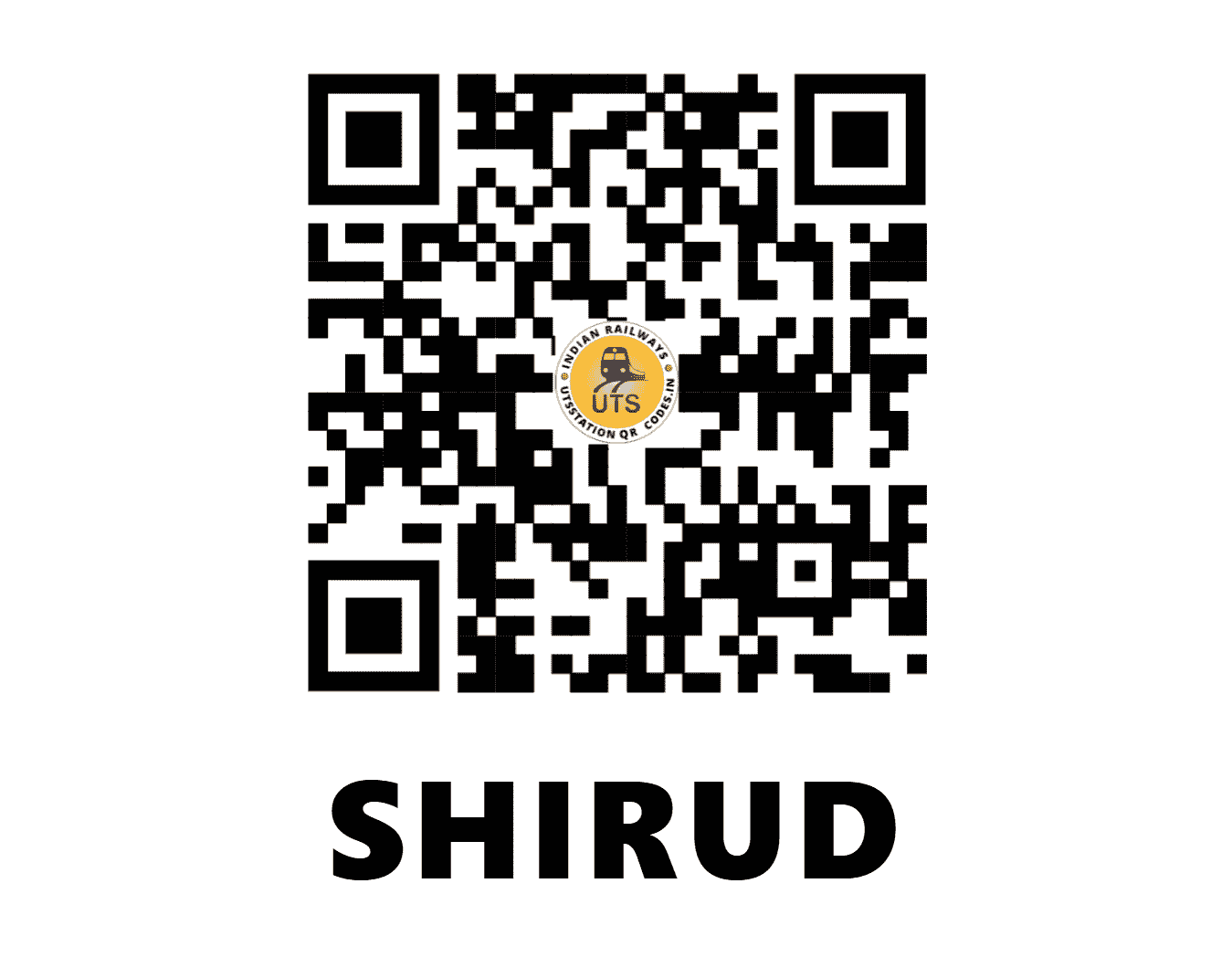 UTS QR Code for SHIRUD - SHF - CR (MAHARASHTRA)