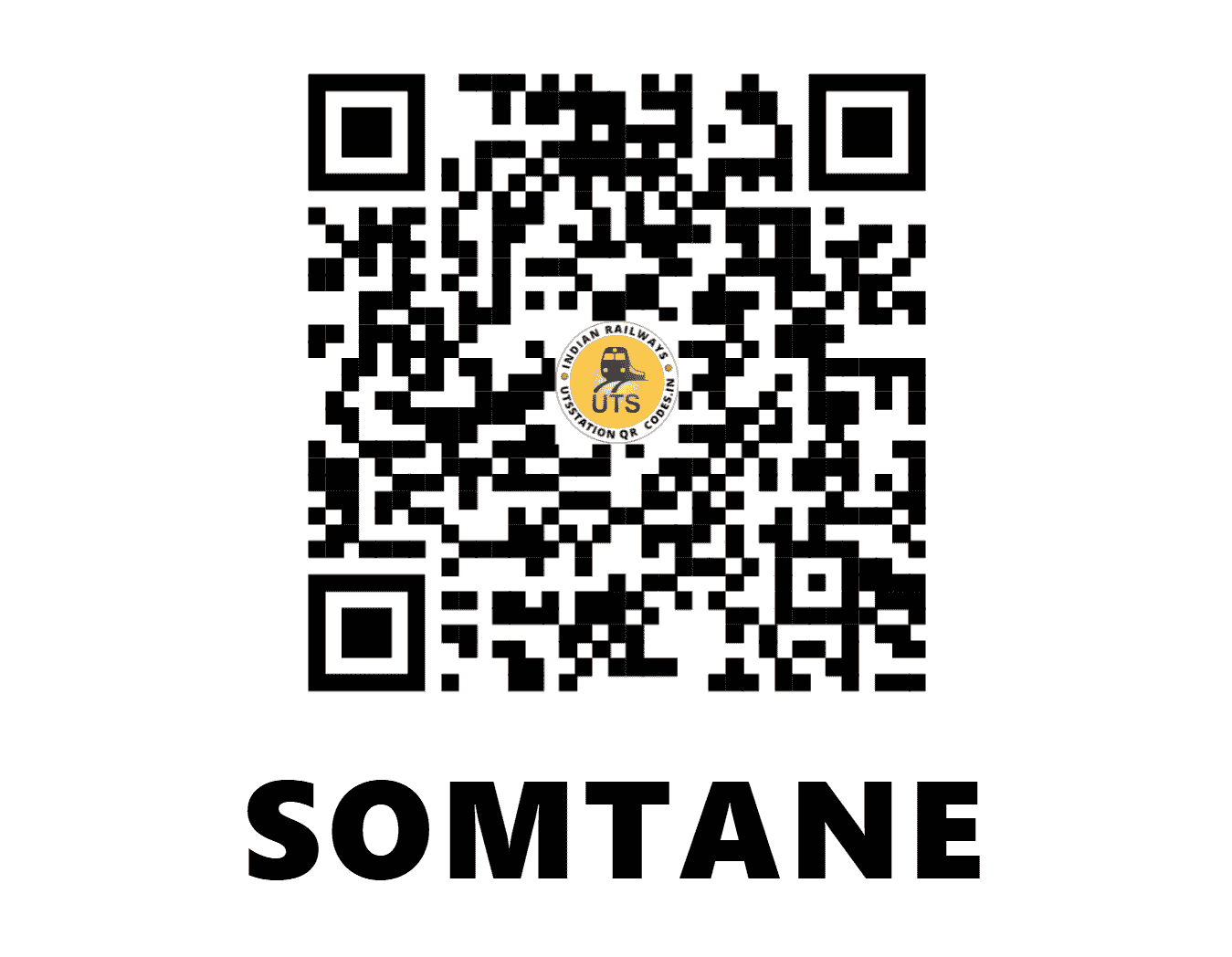 UTS QR Code for SOMTANE - SMNE - CR (MAHARASHTRA)