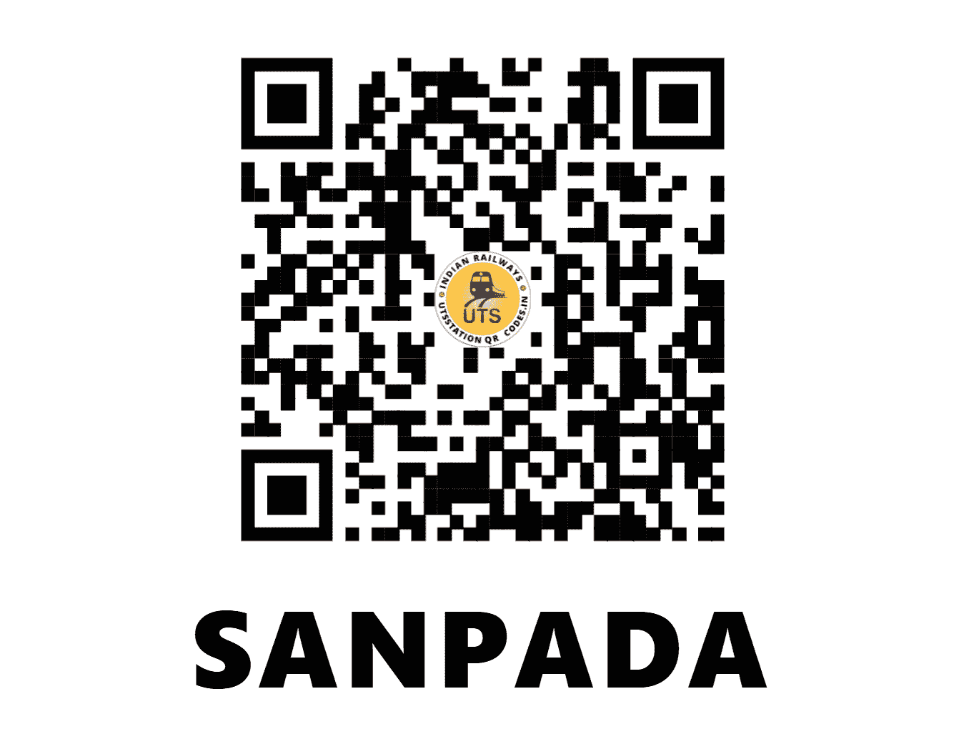 UTS QR Code for SANPADA - SNCR - CR (MAHARASHTRA)