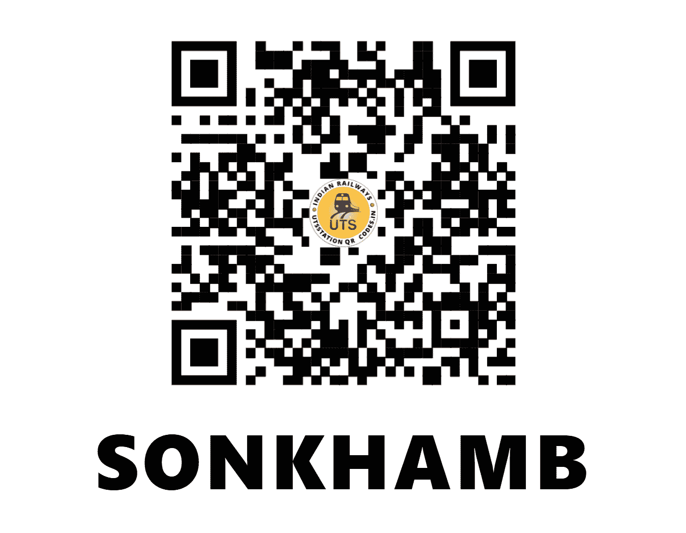 UTS QR Code for SONKHAMB - SNKB - CR (MAHARASHTRA)