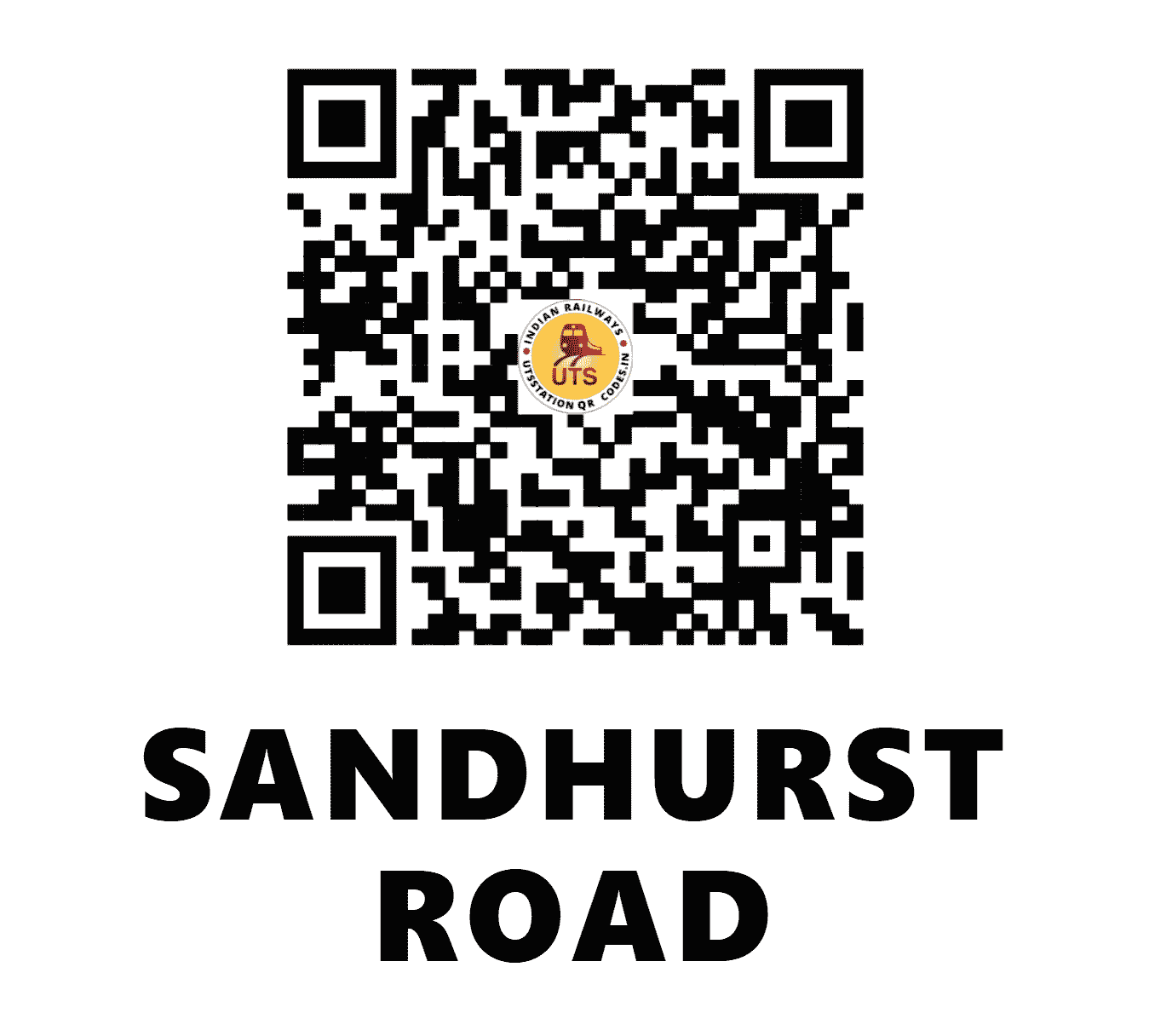 UTS QR Code for SANDHURST ROAD - SNRD - CR (MAHARASHTRA)