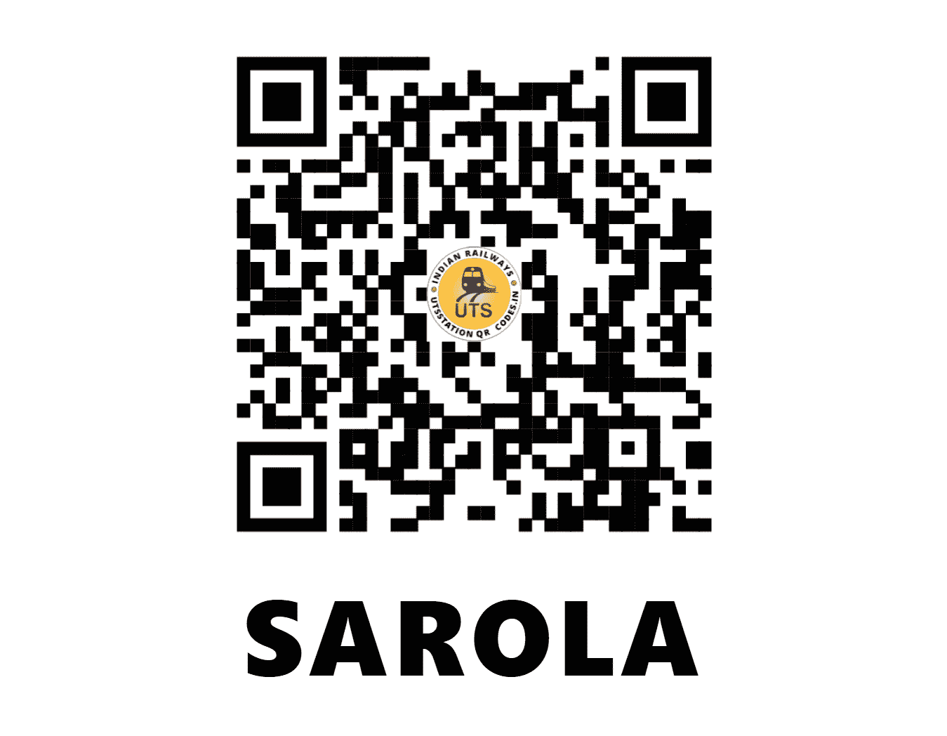 UTS QR Code for SAROLA - SRL - CR (MAHARASHTRA)