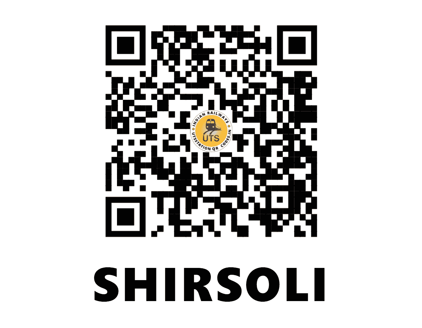 UTS QR Code for SHIRSOLI - SS - CR (MAHARASHTRA)
