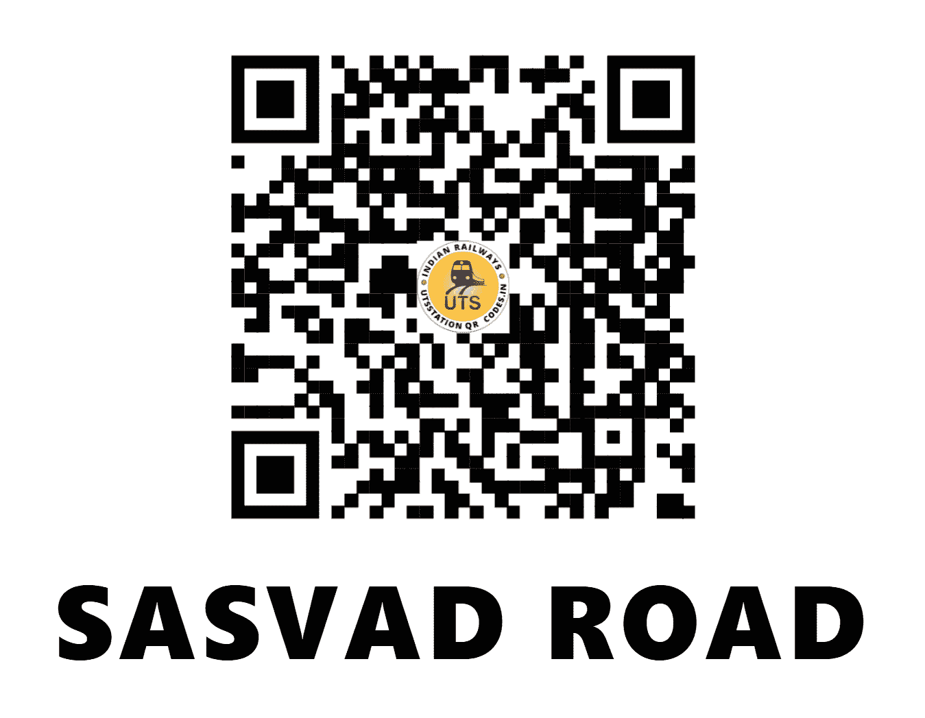 UTS QR Code for SASVAD ROAD - SSV - CR (MAHARASHTRA)