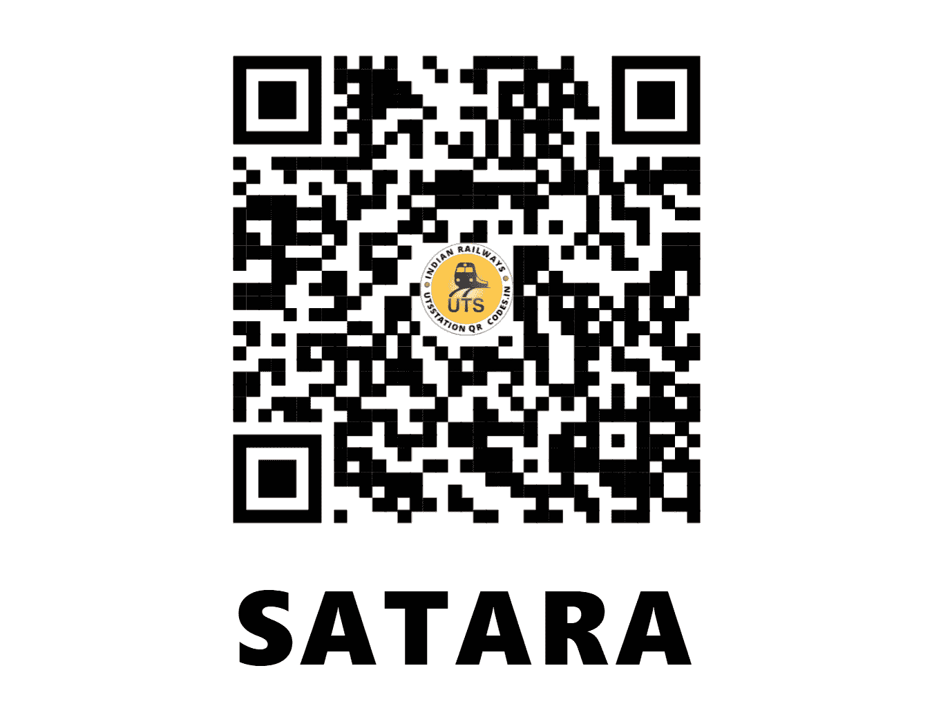 UTS QR Code for SATARA - STR - CR (MAHARASHTRA)