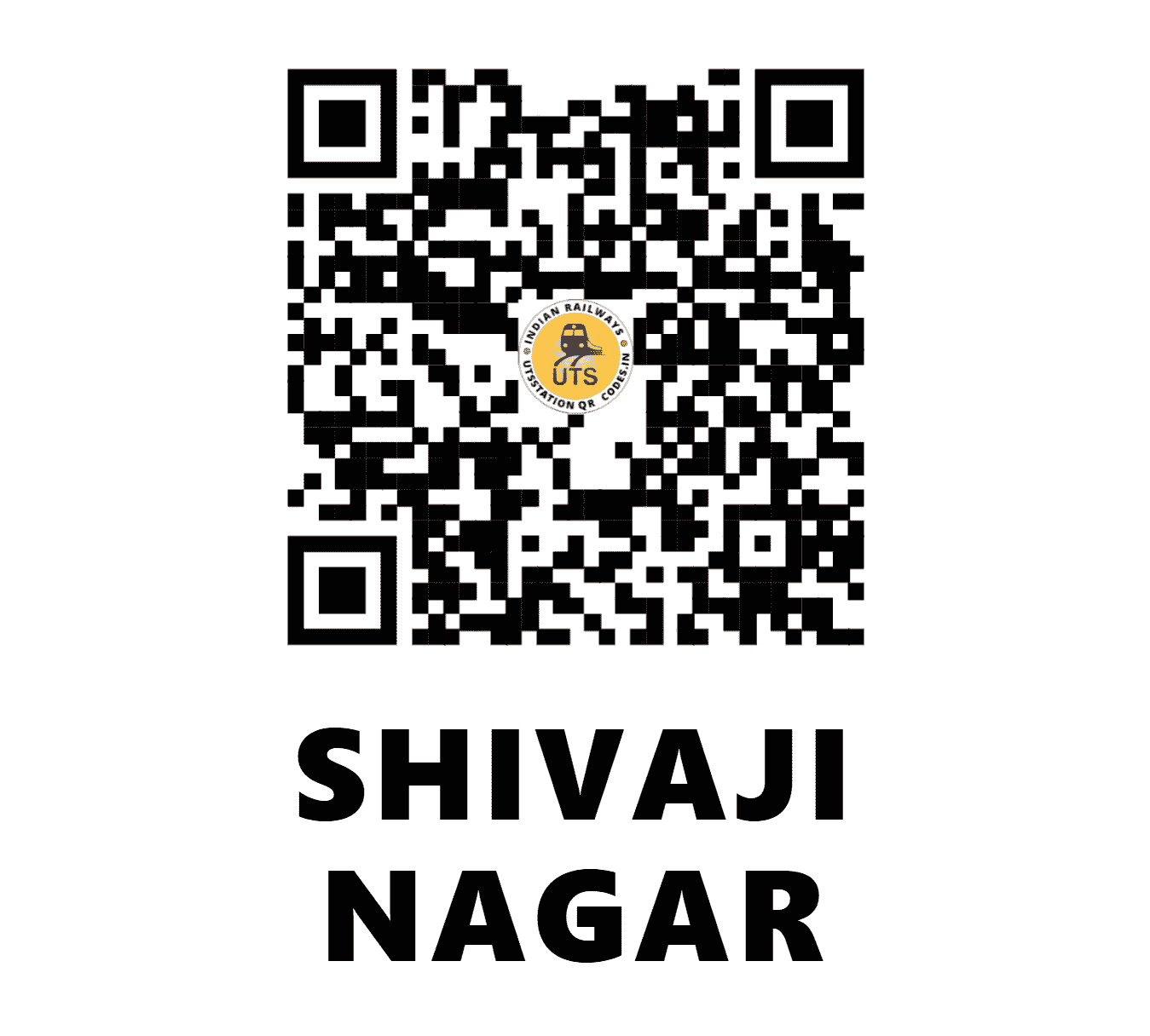 UTS QR Code for SHIVAJI NAGAR - SVJR - CR (MAHARASHTRA)