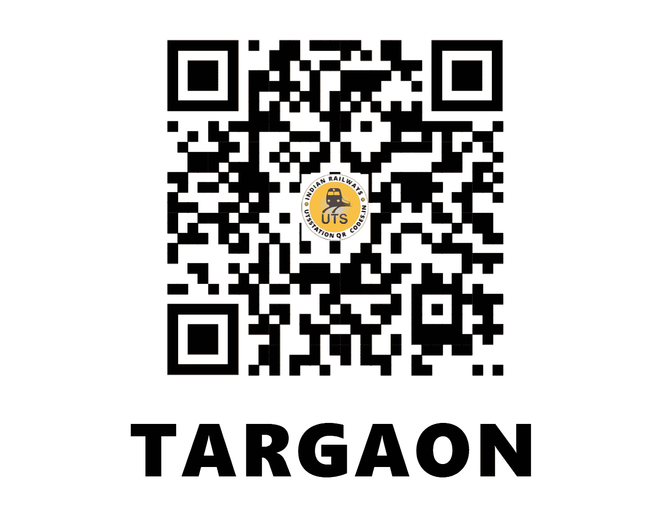 UTS QR Code for TARGAON - TAZ - CR (MAHARASHTRA)