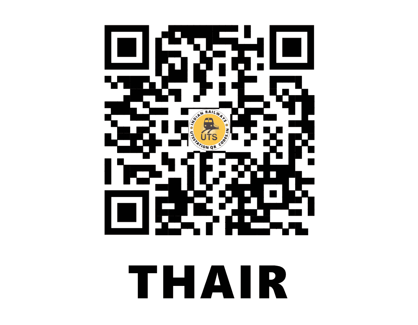 UTS QR Code for THAIR - TER - CR (MAHARASHTRA)