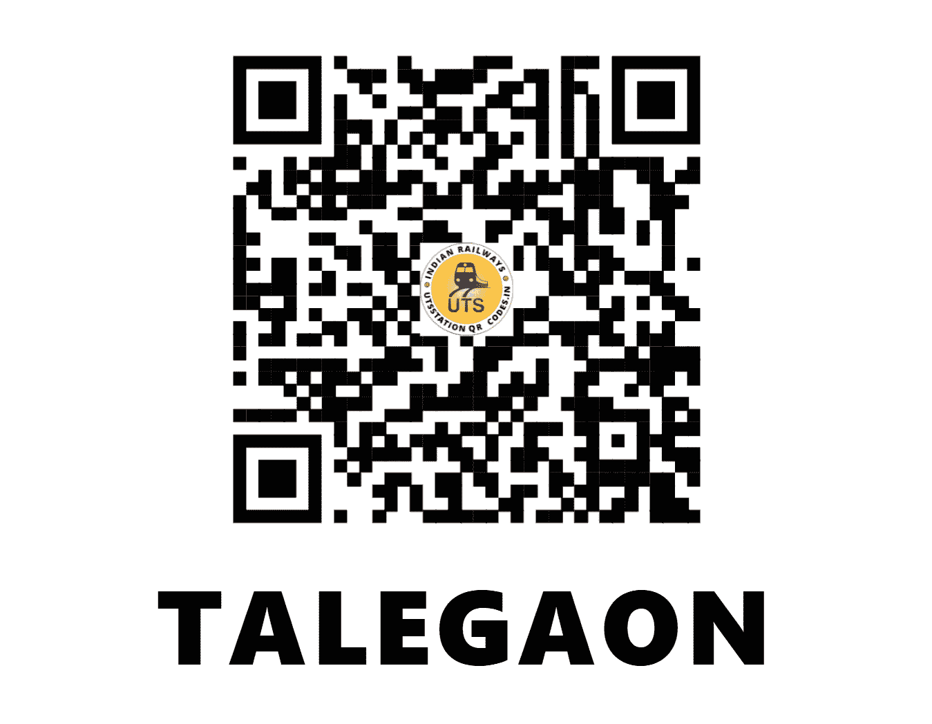 UTS QR Code for TALEGAON - TGN - CR (MAHARASHTRA)