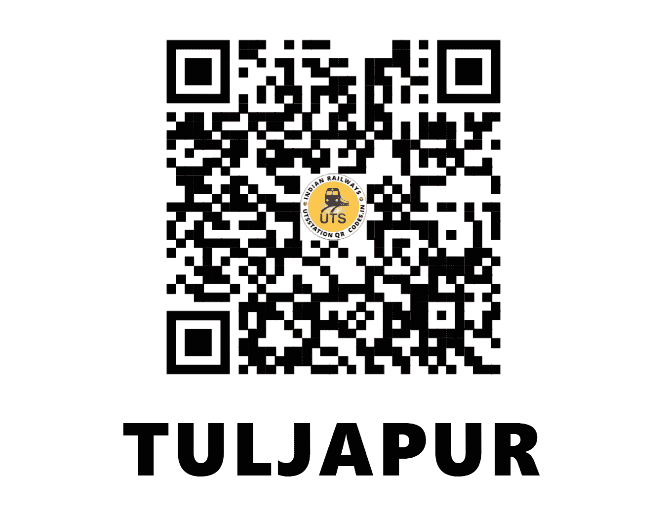 UTS QR Code for TULJAPUR - TGP - CR (MAHARASHTRA)