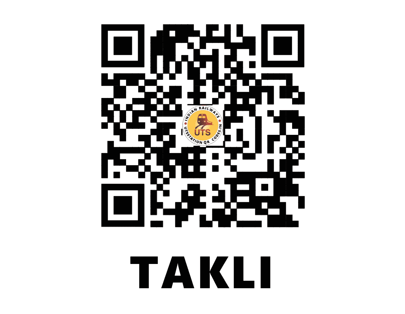 UTS QR Code for TAKLI - TKI - CR (MAHARASHTRA)