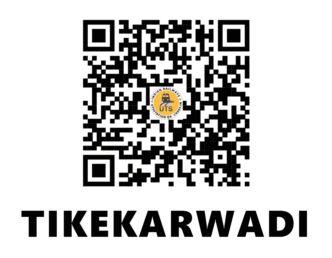 UTS QR Code for TIKEKARWADI - TKWD - CR (MAHARASHTRA)
