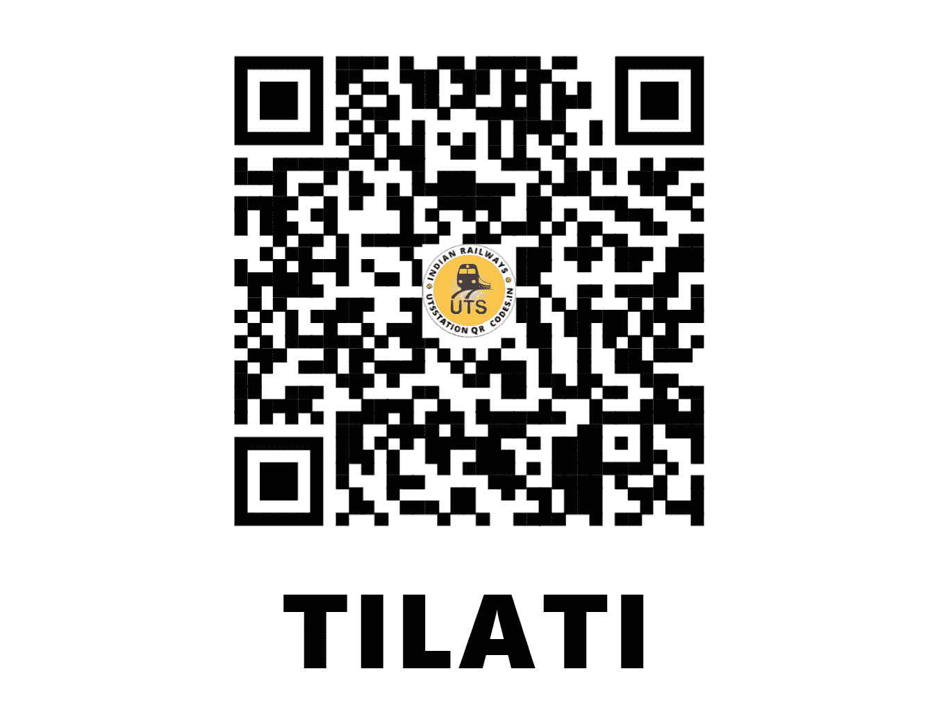 UTS QR Code for TILATI - TLT - CR (MAHARASHTRA)
