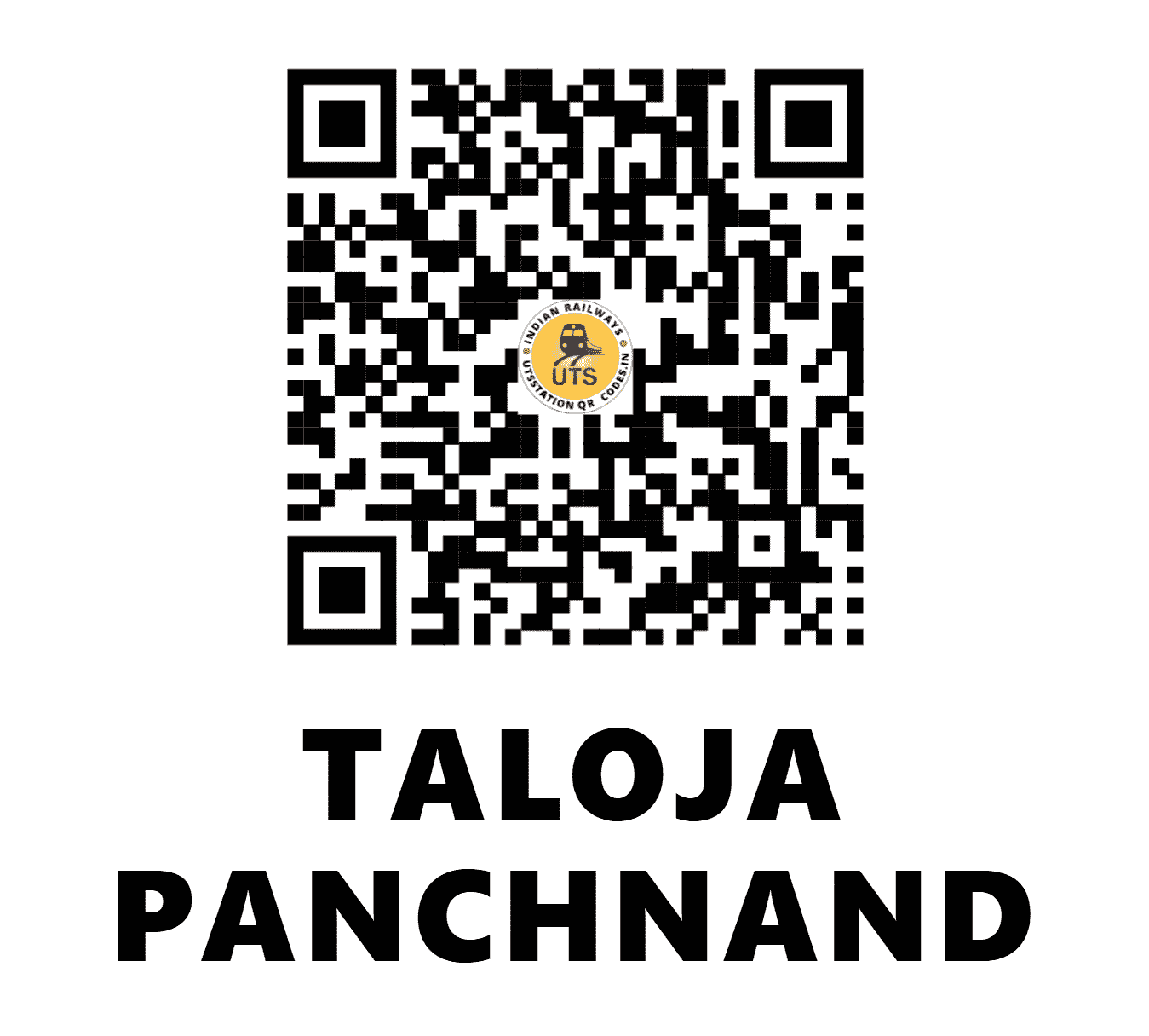 UTS QR Code for TALOJA PANCHNAND - TPND - CR (MAHARASHTRA)